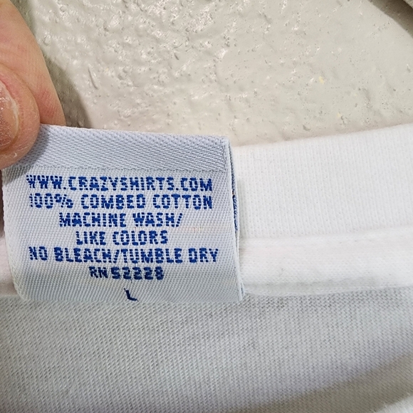 Vintage Crazy Shirt Hawaii T-Shirt Short Sleeves Beach Sunset Graphic size Large - Picture 5 of 7